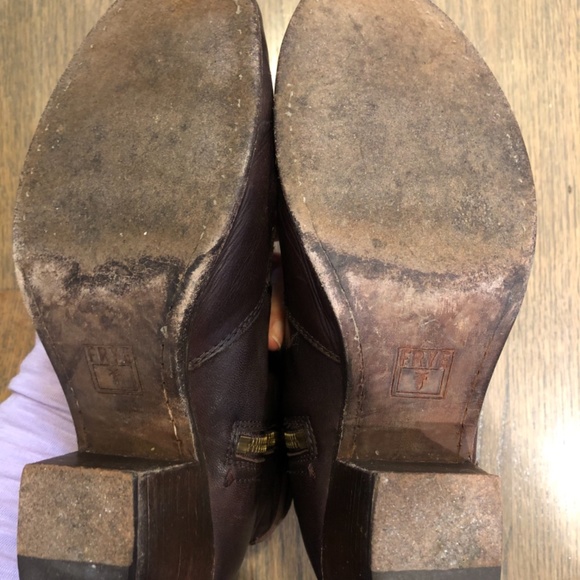 Frye Courtney Lace Up Leather Boots Brown Size 8 Taylor Swift Inspired - Picture 8 of 8